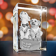 Buy 3D crystal Rectangle Tall - Glass Pictures Crystal Gifts