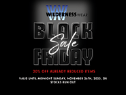 Black Friday Sale - Wilderness Wear