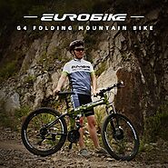EuroBike YH-G4 26" Full Suspension Folding Mountain Bike | Mountain-Bikes