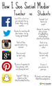 Cool Visual On How Teachers and Students See Social Media ~ Educational Technology and Mobile Learning