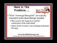 The Problem With Marital Therapy