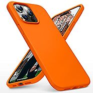 DTTO for iPhone 14 Pro Case, Slim Liquid Silicone - Orange