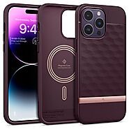 Caseology Parallax Mag Case for iPhone 14 Pro Case 5G (2022) - Burgundy