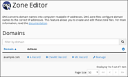 Using the DNS Zone Editor feature in cPanel