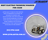 Best Electric Pressure Washer for Cars - Jetblaster