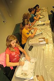 Campers learn about archeology in Egyptian Burial Dig at TTC Continuing Education and Economic Development