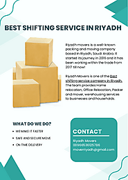 Best shifting service in Riyadh - edocr