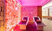 Natural Experience With Himalayan Salt Tiles Of Salt Sauna