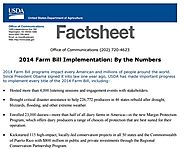 2014 Farm Bill Fact Sheet