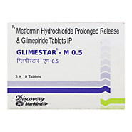 ETHICAL Glimepiride 1 MG, Metformin 500 MG at lowest rate ₹57.32 (18% Off) Chemist180