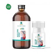 100% Natural Piles Care Combo (60 Capsules + 500 ml Syrup) - Dr Mantra | Seniority