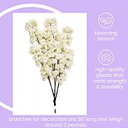 Single Hydrangea Bloom Branch - Decorative Branches - Interchangeable Branches - Ideal for Wedding, Parties