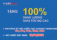 Mobifone khuyến mãi 100% Data 3G Fast Connect ngày 16/8/2016