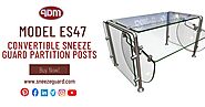 Model ES47 Convertible Sneeze Guard Partition Posts | ADM