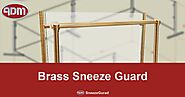 Brass Sneeze Guards | Sneeze Guard Posts | ADM