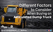Different Factors to Consider When Buying an Articulated Dump Truck – RDO Equipment