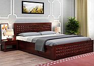 Buy Solid Wood Bed Sing Size Online with Lifetime Buyback