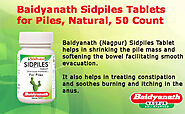 Buy Baidyanath Sidpiles Tablets for Piles, Natural, 50 Count Online at Low Prices in India - Amazon.in