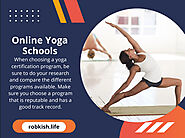 Online Yoga Schools