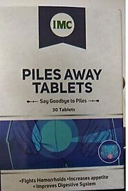 IMC PILES AWAY TABLET/ PURE AYURVEDIC/PURE NATURAL AND HERBAL SUPPLEMENT | eBay