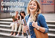Get rid of stress and submit top-notch assignments with our Criminology law assignment help