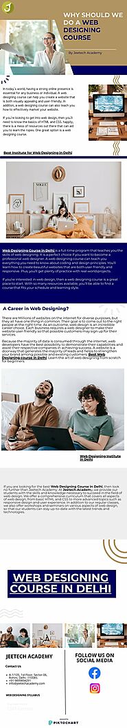 Why Should We Do a Web Designing Course? | Piktochart Visual Editor