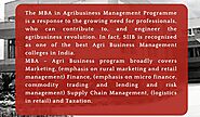Why Is an MBA in Agri-Business the Best Option for You?