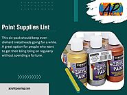 Paint Supplies List
