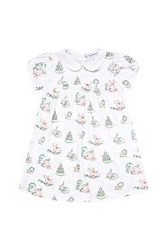 Buy Christmas Toile Playtime Dress | Baby Clothing – Nella Pima