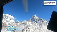 Everest Base Camp Helicopter Tour with landing flight cost, Mount Everest by heli with Breakfast