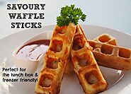 Crispy Eggless Waffles Sticks Recipe
