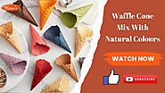 How to Make a Fun and Fresh Waffle Cone Mix with Your Favorite Colours!