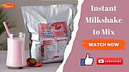Ready-to-Use, Shelf-Stable, Instant Milkshake Recipe with Harsha's Premix