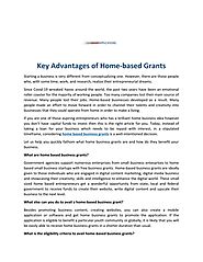 Key Advantages of Home-based Grants