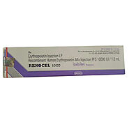 RENOCEL 10000IU INJ, Erythropoietin 10000 IU LATEST PRICE ₹560.00 | Chemist180