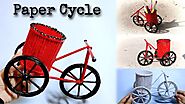 DIY Paper bicycle step by step with pictures - miss mv