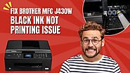 Fix Brother MFC J430W Black Ink Not Printing Issue