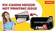 Fix Canon MG5220 Not Printing Issue | Printer Tales
