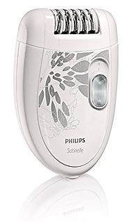 Philips HP6401 Satinelle Epilator, White/Gray