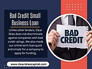 Bad Credit Small Business Loan