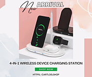 4-in-1 Wireless Device Charging Station Online in USA
