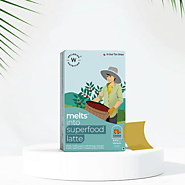 melts® Superfood Latte Oral Strips to Support Immune Function and Relieves Stress | Wellbeing Nutrition