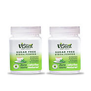 VIStevia 100% Natural Sugar-Free Stevia Sweetener Powder - 100gm*2