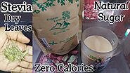 Stevia Dry Leaves| Organic Entree Dry Stevia Leaves| Natural Sugar Substitute|Zero Calorie Sweetener