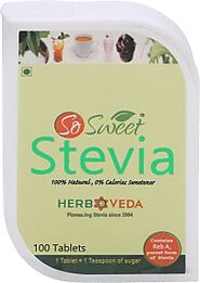 SO SWEET Stevia Tablets Sugar Free 100% Natural Sweetener Price in India - Buy SO SWEET Stevia Tablets Sugar Free 100...