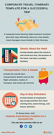 Corporate Travel Itinerary Templates For A Successful Trip