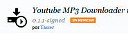 Complementos: Youtube MP3 Downloader using youtube-mp3.org