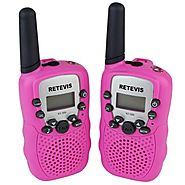 Retevis RT-388 Portable Kids Walkie Talkie 22 Channel FRS/GMRS LCD Display Flashlight VOX Toy 2 Way Radio for Childre...
