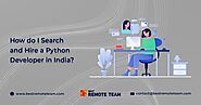 How do I search and hire a Python developer in India?