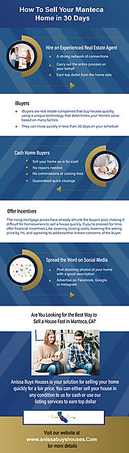 Infographics: Tips to Sell Your House Fast in Manteca